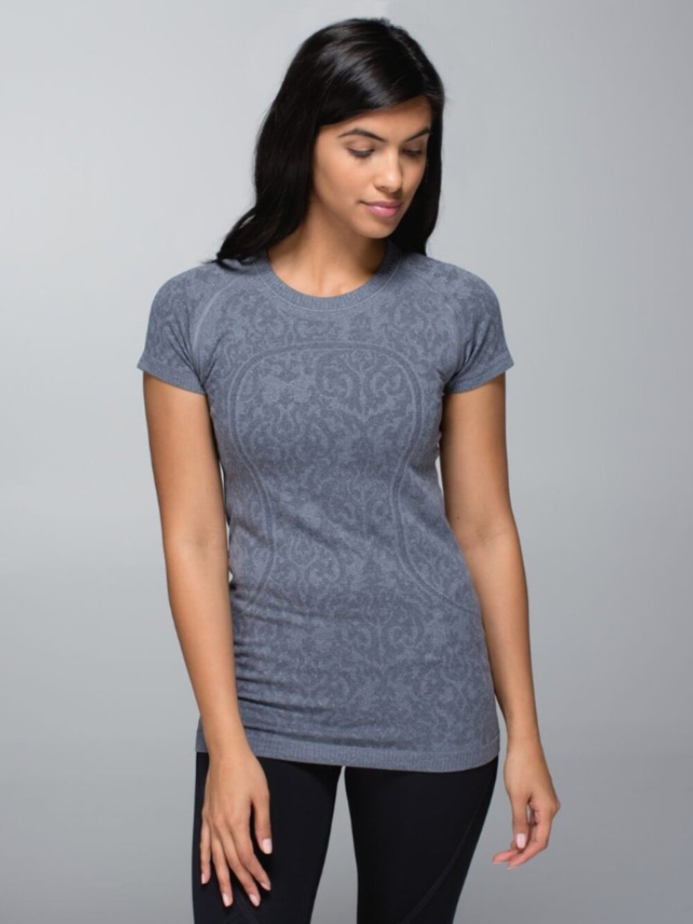 Lululemon Swiftly Tech Short Sleeve Shirt Sz 12 *Rare Print*
